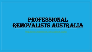 Professional Removalists Australia