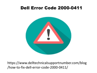Dell Error Code 2000-0411