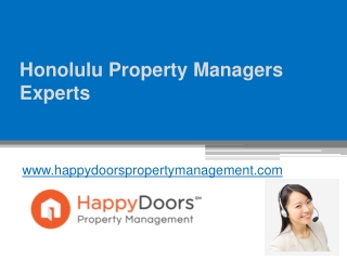 Honolulu Property Managers Experts - www.happydoorspropertymanagement.com