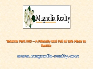 Takoma Park MD – A Friendly and Full of Life Place to Reside