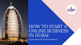 How to start a online business in Dubai