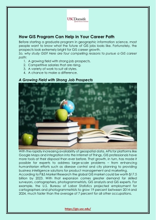 How GIS Program Can Help in Your Career Path