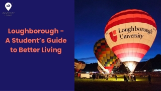 Loughborough - A Student’s Guide to Better Living