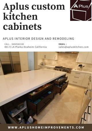Aplus custom kitchen cabinets