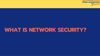 How to define Network Security in Assignments?