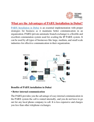 What are the Advantages of PABX Installation in Dubai