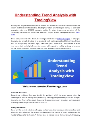 Understanding Trend Analysis with TradingView - Zero Stock Brokerage