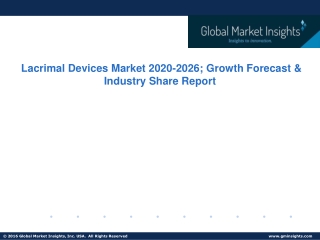 Lacrimal Devices Market Share, Trend & Growth Forecast to 2026