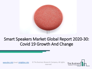 Smart Speakers Market Size, Growth, Opportunity and Forecast to 2030