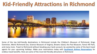 Kid-Friendly Attractions in Richmond