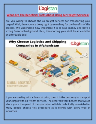What Are The Beneficial Facts About Using Air Freight Services?