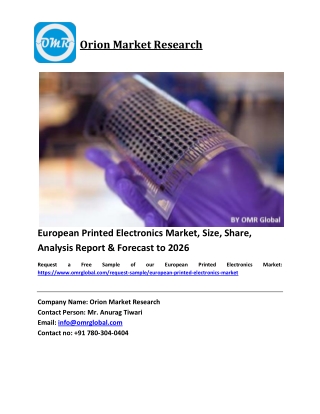 European Printed Electronics Market Size, Industry Trends, Share and Forecast 2020-2026
