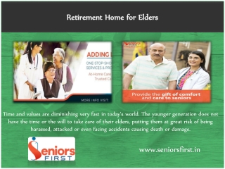 Retirement Home for Elders