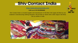 The raw material of old cut clothes supplier in Delhi