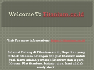 jual plat titanium