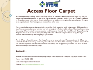 Access Floor Systems