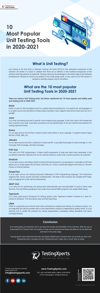 10 Most Popular Unit Testing Tools in 2020-2021