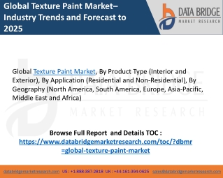 Texture paint market