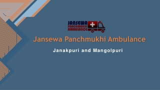 Avail Upgraded ALS Ambulance Service in Janakpuri or Mangolpuri at a Minimum Rate