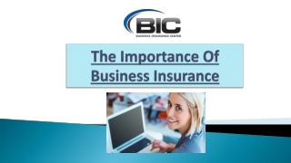 The Importance Of Business Insurance