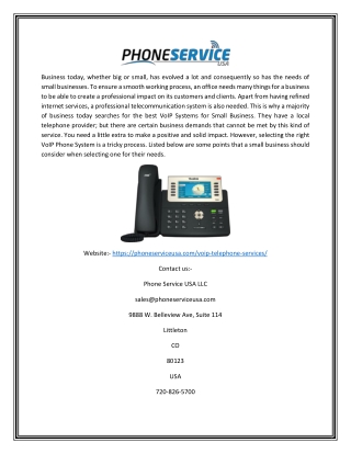 Best Voip Telephone Service | Phone Service USA