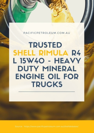 Trusted Shell Rimula R4 L 15W40 - Heavy Duty Mineral Engine Oil for Trucks