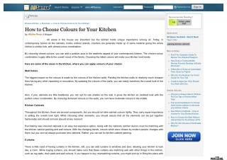 How to Choose Colours for Your Kitchen