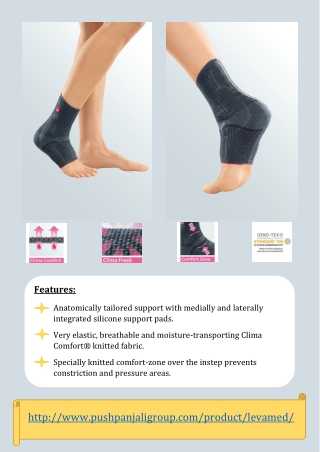 Levamed ankle support | Pushpanjali medi India Pvt Ltd