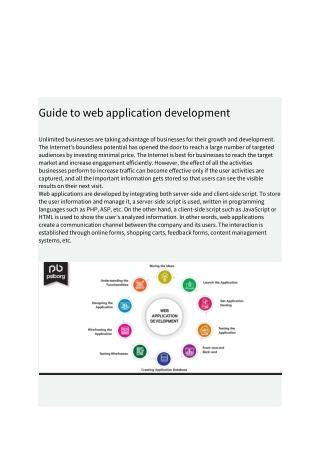 Guide to web application development