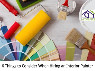 5 Things to Consider When Hiring an Interior Painter