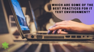 Which are some of the Best Practices for IT Test Environment?