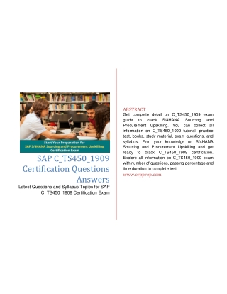 SAP C_TS450_1909 Certification Questions Answers [PDF]