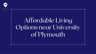 Affordable Living Options near University of Plymouth