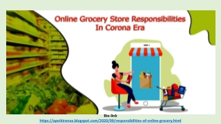 Online Grocery Store Responsibilities in Covid 19