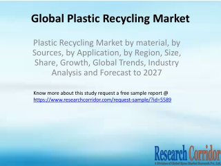 Plastic Recycling Market by material, by Sources, by Application, by Region, Size, Share, Growth, Global Trends, Industr