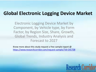 Electronic Logging Device Market by Component, by Vehicle type, by Form Factor, by Region Size, Share, Growth, Global Tr
