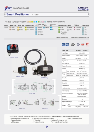 Rotork YTC YT-2501 Smart Positioner | Ytc India