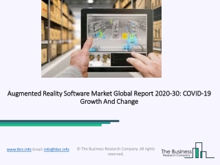 Global Augmented Reality Software Market Report 2020-2030 | Covid 19 Impact and Recovery