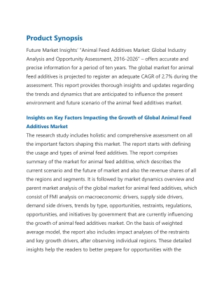 Demand for Animal Feed Additives Market Set for Stupendous Growth in and Post 2020, Buoyed by the Global COVID-19 Pandem