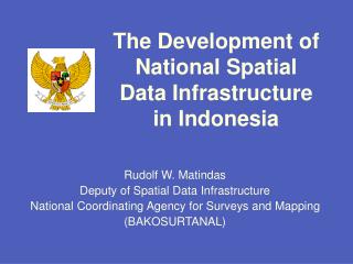 The Development of National Spatial Data Infrastructure in Indonesia