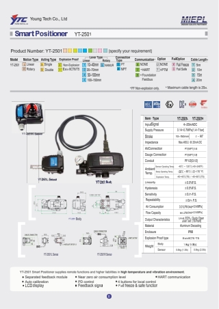 Rotork YTC YT-2501 Smart Positioner | Ytc India