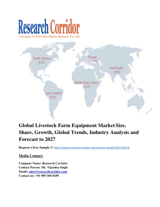 Global Livestock Farm Equipment Market Size, Share, Growth, Global Trends, Industry Analysis and Forecast to 2027