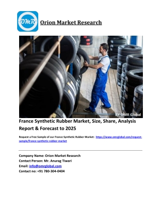 France Synthetic Rubber Market Growth, Size, Share, Industry Report and Forecast 2019-2025