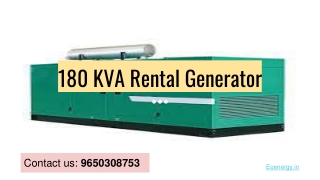 180 kVA Generator For Sale