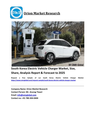 South Korea Electric Vehicle Charger Market Size, Industry Trends, Share and Forecast 2019-2025