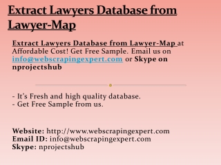 Extract Lawyers Database from Lawyer-Map