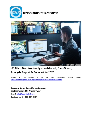 US Mass Notification System Market Size, Industry Trends, Share and Forecast 2019-2025