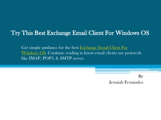 Try This Best Exchange Email Client For Windows OS | Updated 2020