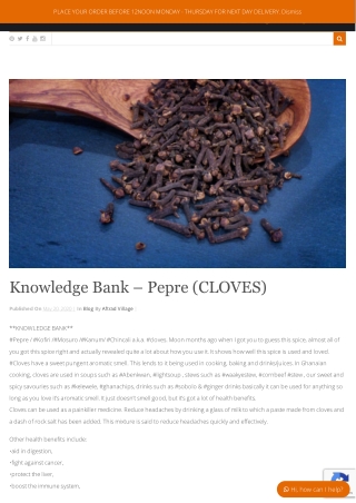 Knowledge Bank – Pepre (CLOVES)