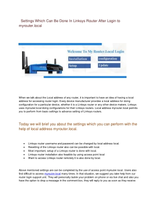 Linksys Router Login Page